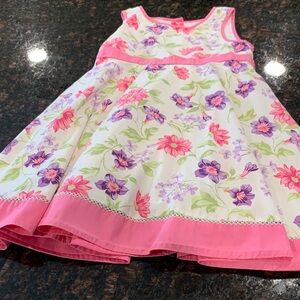 Polly and Friends pink and purple floral dress